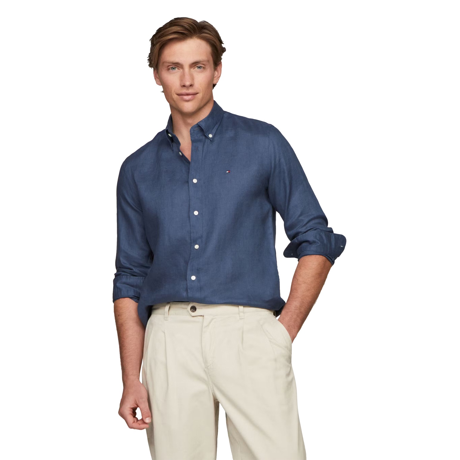 Tommy Hilfiger Wcc Premium Linen Regular Fit Shirt